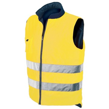 Kamizelka Dwustronna Odblaskowa Bezrękawnik r.3XL