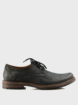 1NP Черные кожаные мужские туфли POLISH Aldo размер 43