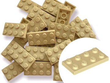 LEGO 3020 PLATE 2x4 Płytka TAN Piaskowy 10 sztuk