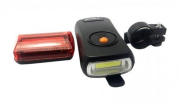 КОМПЛЕКТ СВЕТОДИОДНЫХ ВЕЛОСИПЕДНЫХ ЛАМП ПЕРЕДНЕЕ + ЗАДНЕЕ ОСВЕЩЕНИЕ