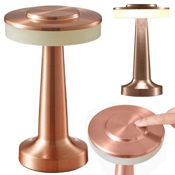 LAMPKA NOCNA STOŁOWA DOTYKOWA LAMPA 3 STOPNIOWA DO SYPIALNI BEZPRZEWODOWA