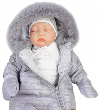 КОМБИНЕЗОН ORTALION ЗИМНИЙ, МЕХ, серый 74 B01A