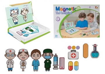 Ukladanka magnetyczna szpital 39el 11076