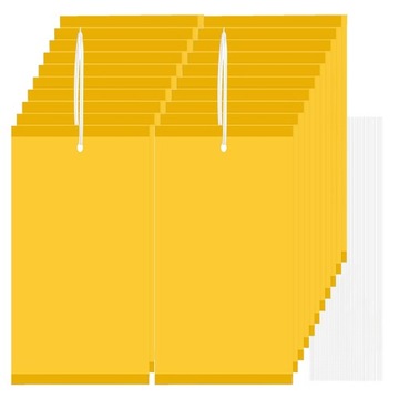 Желтые наклейки от кормов, насекомых, мух, липкие доски для цветочных горшков, 20 шт.