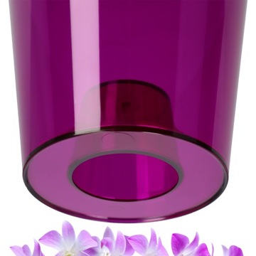 ОРХИДЕЯ КРЫШКА ЦВЕТОЧНЫЙ ГАЗОН ПЛАСТИКОВЫЕ РАСТЕНИЯ 12 СМ ФИОЛЕТОВЫЙ