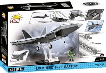 COBI 5855 БЛОКИ Lockheed F-22 Raptor 695 Эл.