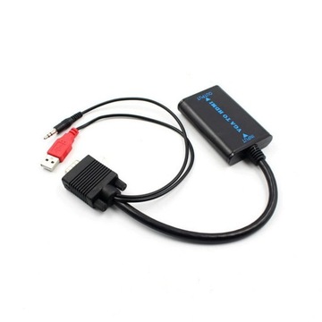 Конвертер с разъема VGA на разъем HDMI + кабель с аудиоразъемом 3,5 мм