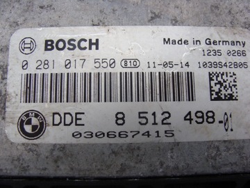 BMW E84 E90 JEDNOTKA ŘÍZENÍ MOTORU 8512498