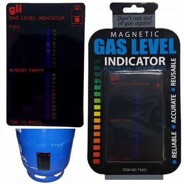 ИНДИКАТОР УРОВНЯ ГАЗА В ГАЗОВОМ БАЛЛОНЕ С МАГНИТОМ
