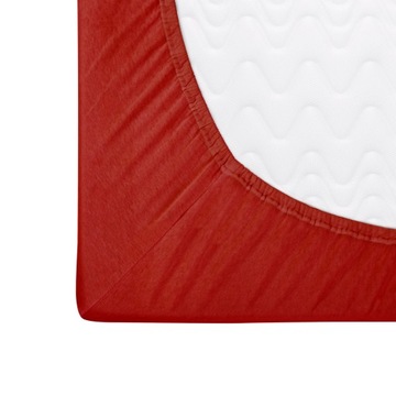 Prześcieradło jersey 120x200 Czerwone Darymex