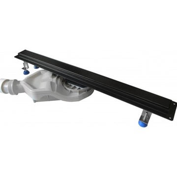 Czarny odpływ liniowy Slim 80 cm Preestige BLACK