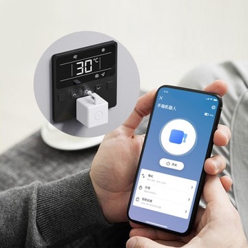 Кнопка умного переключателя Кнопка управления приложением Часы Белые