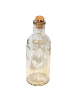 BUTELKA APTECZNA SZPITALNA NOWA KOREK VINTAGE 8 cm