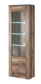 Witryna LARONA w kolorze Satin nussbaum-touchwood