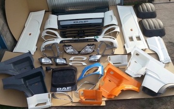 DAF XF 106 E6 ZDERZAK MASKA GRILL LAMPY STOPIEŃ 3279WHT