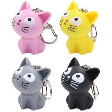 CHEESE CAT BRELOK MINI LED LATARKA DZIECIĘCA 4 SZT