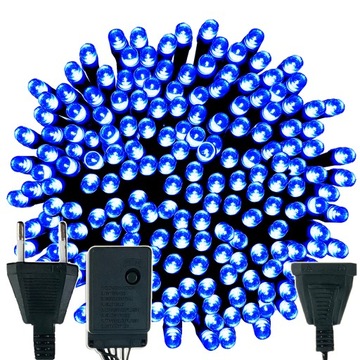 Lampki choinkowe LED NIEBIESKIE 100