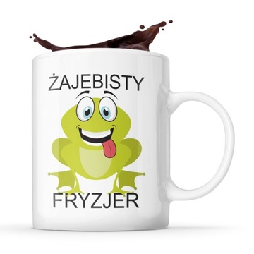 ŚMIESZNY PREZENT DLA FRYZJERA FRYZJERKI KUBEK