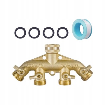 Разветвитель садового шланга, соединительный кран с резьбой 3/4 дюйма