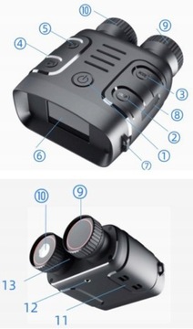 ИНФРАКРАСНЫЙ НОЧНОГО ВИДЕНИЯ БИОСКОП 1080P 3800 мАч