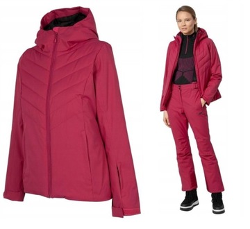 KURTKA DAMSKA NARCIARSKA 4F KUDN003 PIKOWANA r XXL