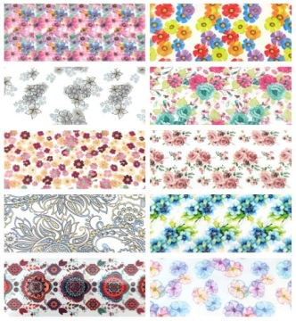 ТРАНСФЕРНАЯ ФОЛЬГА 100смx4см ЦВЕТЫ ЛУГ ВЕСНА