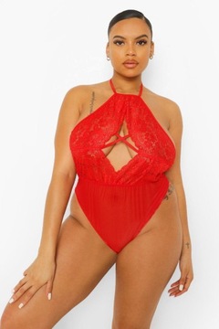 BOOHOO KORONKOWE BODY GŁĘBOKI DEKOLT 2RI NG2__46