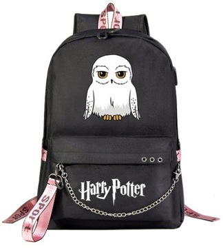 PLECAK USB HEDWIGA HARRY POTTER DUŻY A4 WZORY