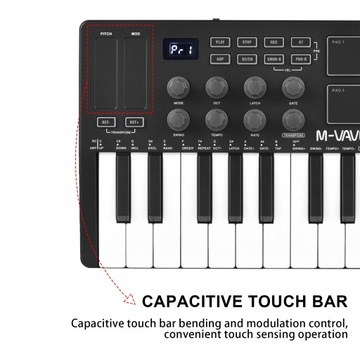 M-VAVE 25-Key MIDI Control Keyboard Mini Portable
