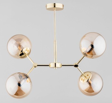 Foton Gold lampa wisząca 4-punktowa złota Alfa
