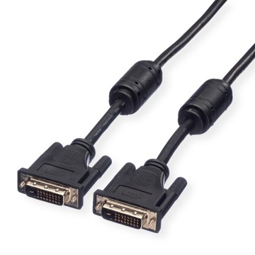 Kabel do monitora DVI (24+1) Dual Link M/M 15m