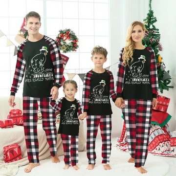 PIŻAMA Boże Narodzenie pasujące piżamy dla całej rodziny śmieszne słodkie b