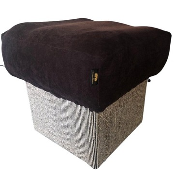 Pokrowiec na puf otwierany 40x40x15 sztruks tapicerski Polski producent