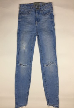 New Look Jenna skinny jeans z dziurami XXS *PWS26*