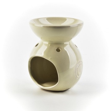 МАСЛЯНЫЙ КАМИН АРОМАТИЧЕСКИЕ ВОСКИ АРОМАТЕРАПИЯ БЕЖЕВЫЙ