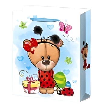 Torebka Prezentowa Ozdobna Torba Na Prezent Urodziny Party 24x18cm