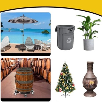 ПЛАТФОРМА ПОДСТАВКА ДЛЯ РАСТЕНИЙ ГОРШКИ НА КОЛЕСАХ 150 КГ РЕГУЛИРУЕМАЯ 35-48 СМ ЧЕРНАЯ