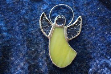 Ангелочки из витражей Тиффани НАБОР из 5 шт. Желтый