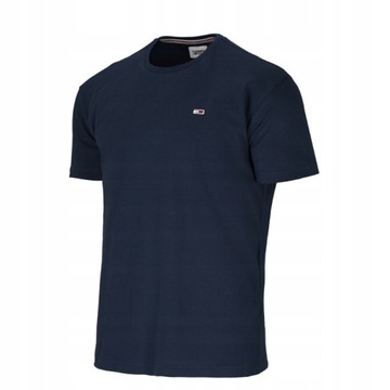 TOMMY HILFIGER KOSZULKA T-SHIRT TJM SLIM JERSEY GRANATOWA r.L