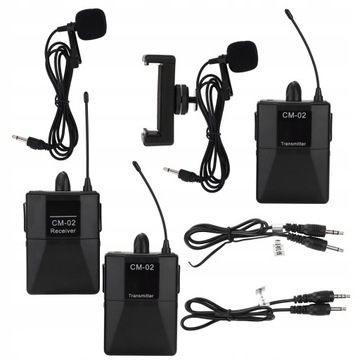 16-канальный беспроводной UHF микрофон от 1 до 2