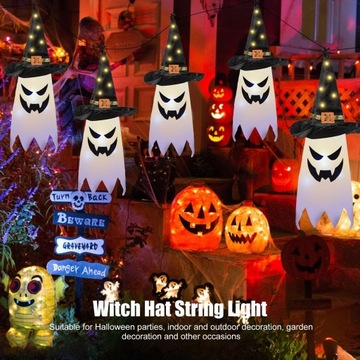 Шляпа ведьмы, гирлянда, легкая