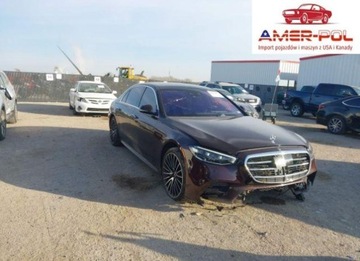 Mercedes Klasa S W223/V223 2021 Mercedes-Benz Klasa S 580 4Matic 2021 4.0 Benzyna 496KM
