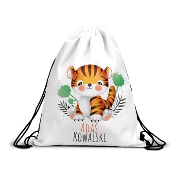 Worek Plecak Do Przedszkola Na Buty Imię TYGRYSEK