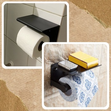 ДЕРЖАТЕЛЬ ДЛЯ ТУАЛЕТНОЙ БУМАГИ С ПОЛКОЙ ДЛЯ ТЕЛЕФОНА LOFT