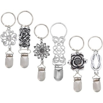 CAPS CLIP KAPELUSZKA W KWIAT ALUMINIOWY 6 SZT