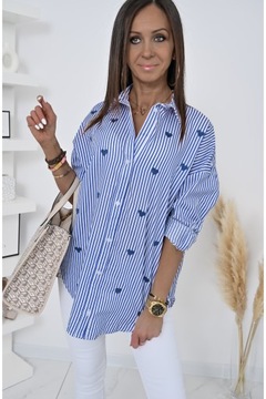 ПОВСЕДНЕВНАЯ РУБАШКА ОВЕРСАЙЗ В ПОЛОСКУ FLAVINE! WZ.3 М