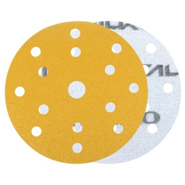 50 БУМАЖНЫХ ШЛИФОВАЛЬНЫХ ДИСКОВ 150 мм 15H С ЗАЛИПУЧКОЙ P100