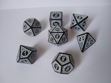 Набор кубиков для ролевой игры DnD D&D, набор кубиков для белого змея