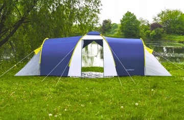 WODOODPORNY NAMIOT 6 OSOBOWY ACAMPER RODZINNY 2 DUŻE SYPIALNIE TROPIK HIT!