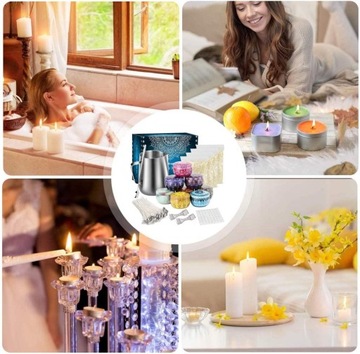 БОЛЬШОЙ НАБОР ДЛЯ ИЗГОТОВЛЕНИЯ СВЕЧ + КРАСИВЫЕ ФОРМЫ XXL